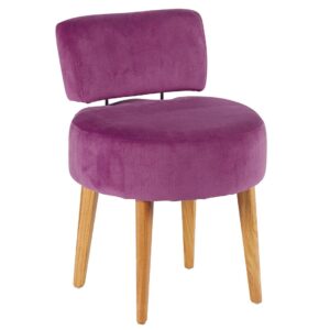 Fauteuil boule violet